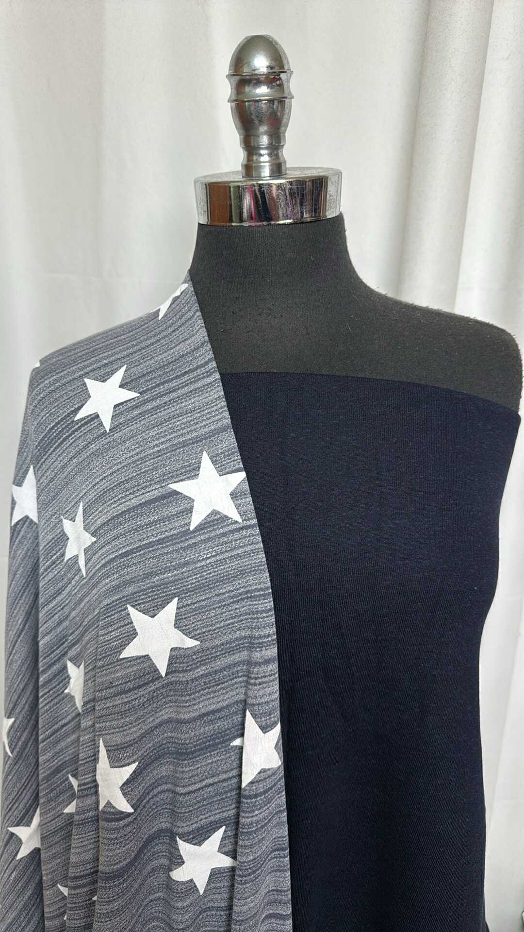 INDIGO/STARS BUNDLE : 2YD Indigo C/P FT & 2YD Star PRS Jersey : A28681