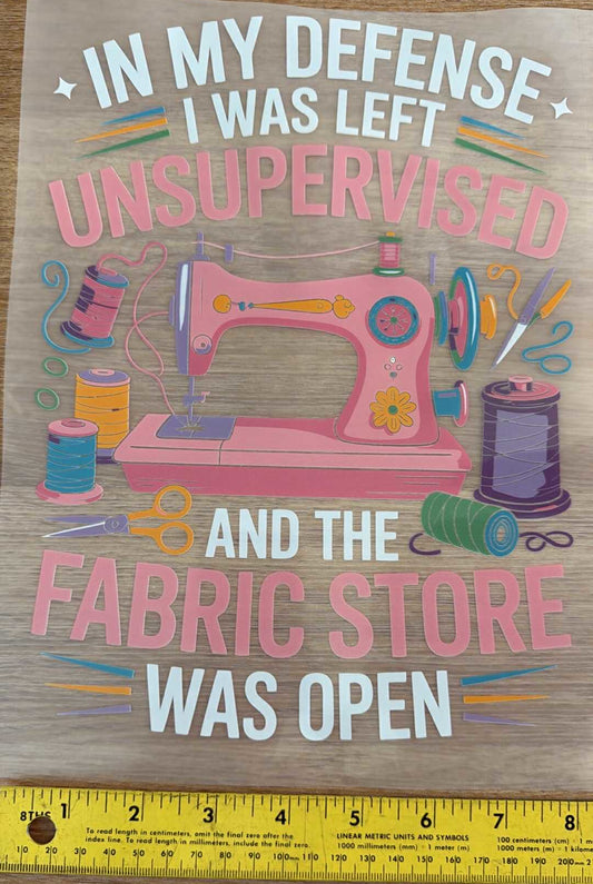 5 - Iron On Decal - Sold Individually