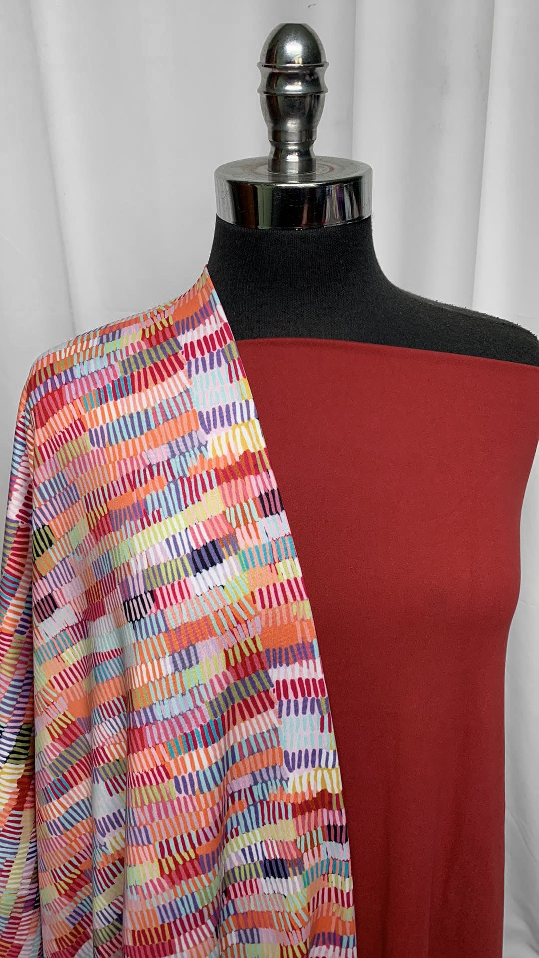 MARSALA/TALLIES BUNDLE : 2YD Marsala DBP & 2YD Tally Lines Brushed-Back PF : A25288