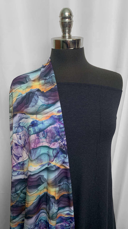 NAVY/TEAL GEODE BUNDLE : 4YD Teal Geode Sport Fleece & 3YD Navy C/P/S : A26029