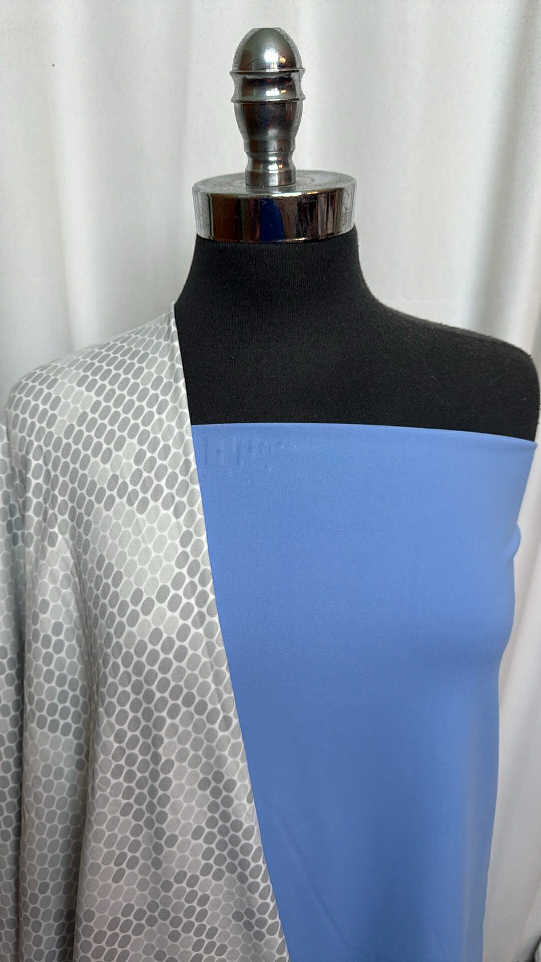 PERIWINKLE/HEXAGON BUNDLE : 2YD Periwinkle PF & 2YD Hexagon Famous Maker Brushed-Back PF : A28102