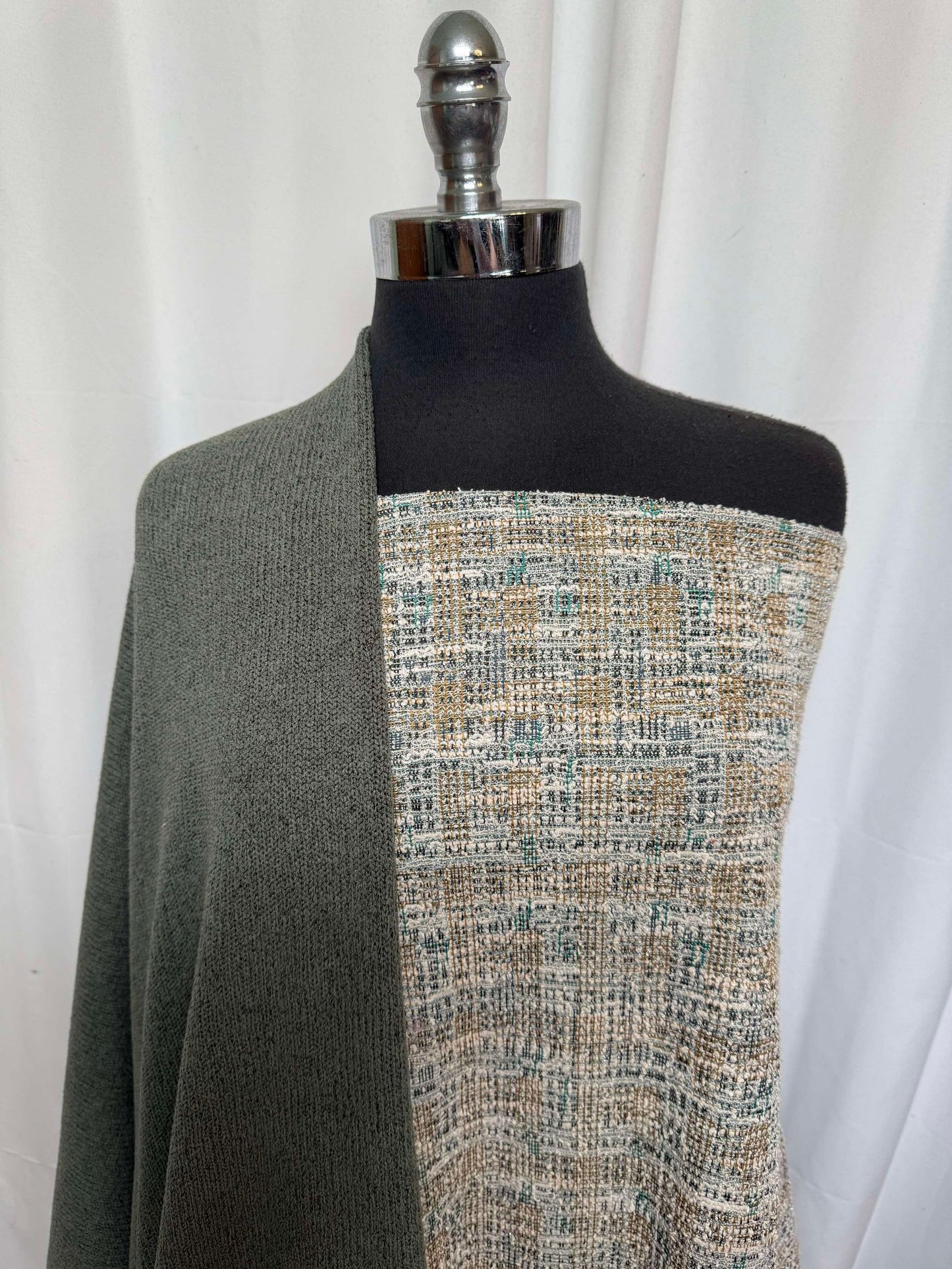 DOUBLE KNIT/HEAVY SWEATER BUNDLE : 1+YD Cotton-Blend Lurex DK & 3YD Heavy SK : A26094