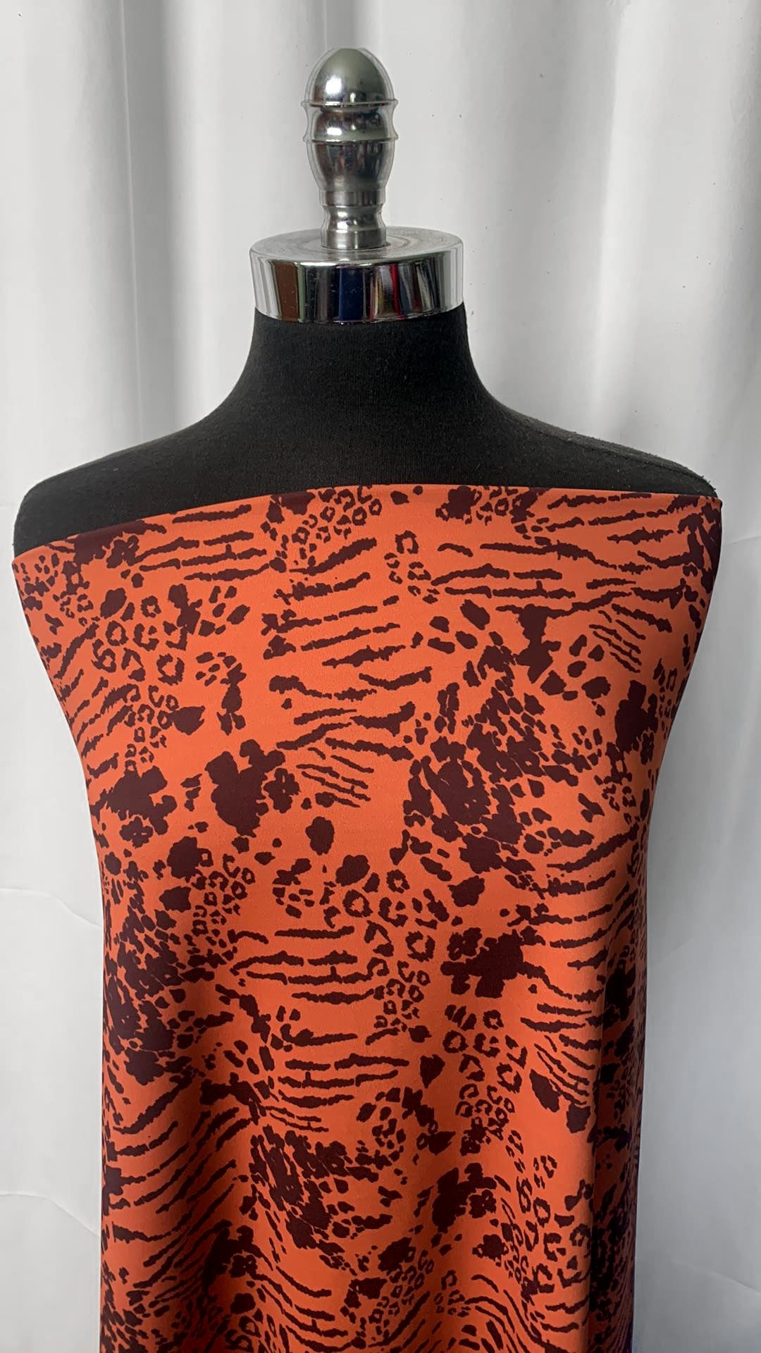Rust Animal Print - Recycled Poly/Spandex Performance - By the Yard