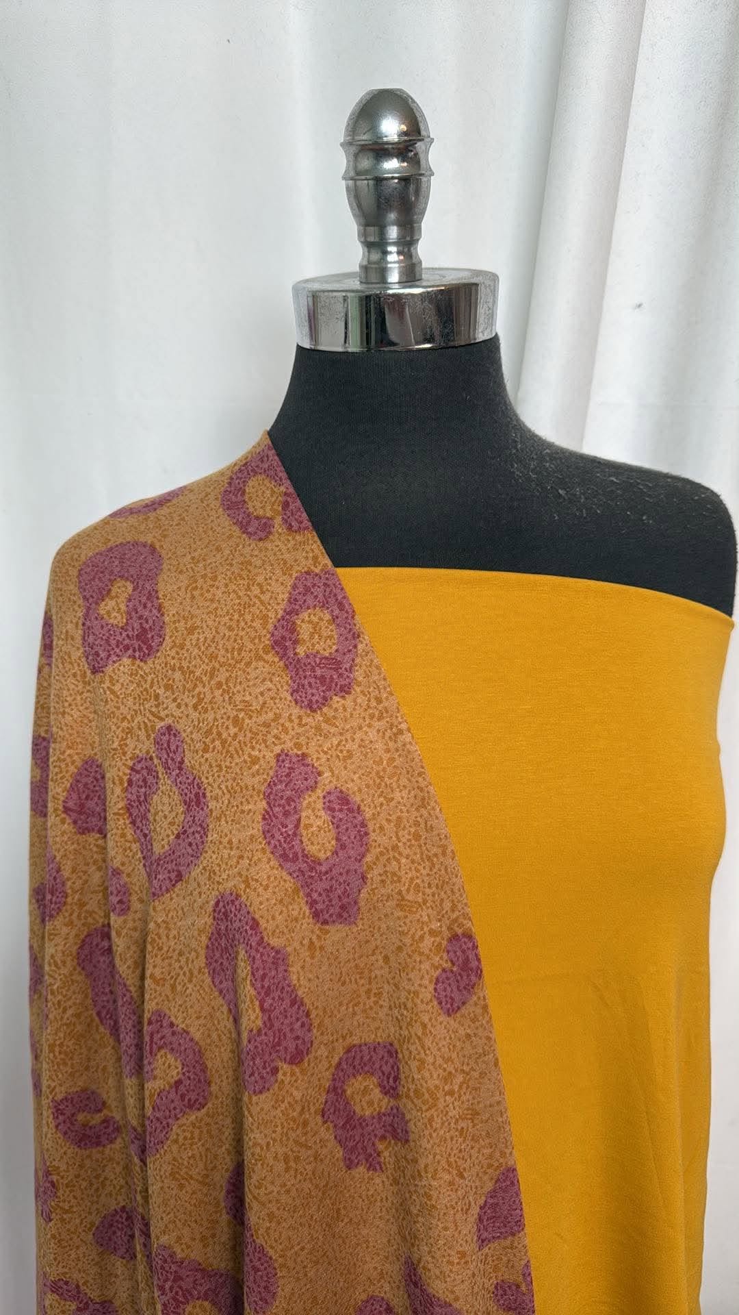 MUSTARD/LEOPARD BUNDLE : 2YD Mustard MVC & 2.5YD Leopard PRS FT : A31009