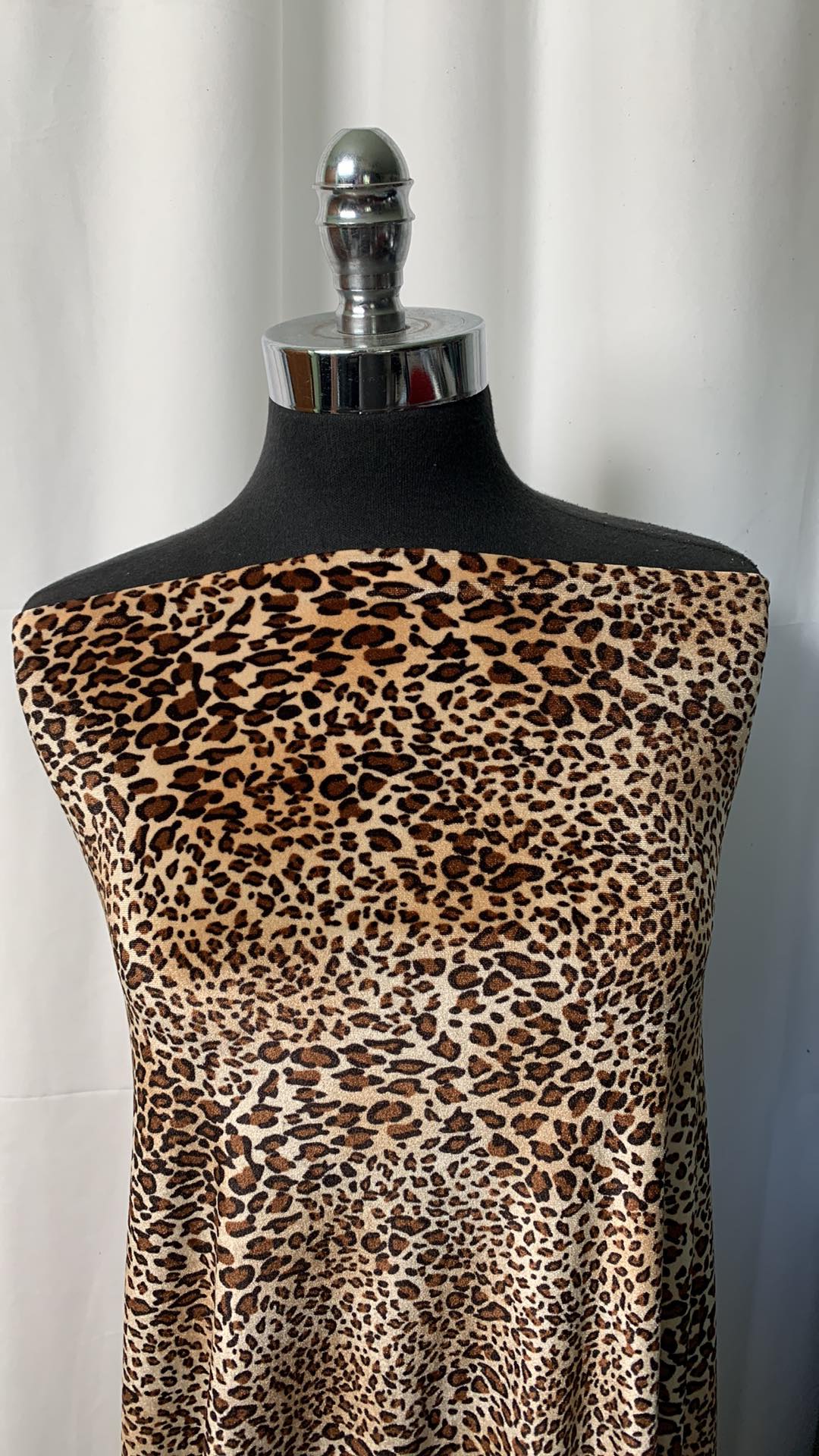 Leopard - Stretch Velour - 2 Yard Cut
