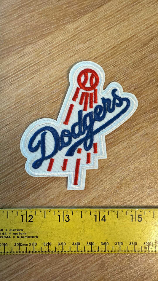 Dodgers (Small) - IRON-ON Embroidered Patch - Sold Individually