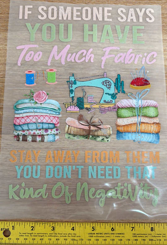 2 - Iron On Decal - Sold Individually