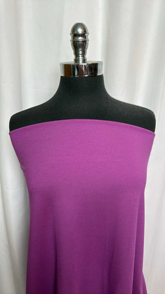 Divine Purple - Rayon/Nylon/Spandex Ponte - By the Yard