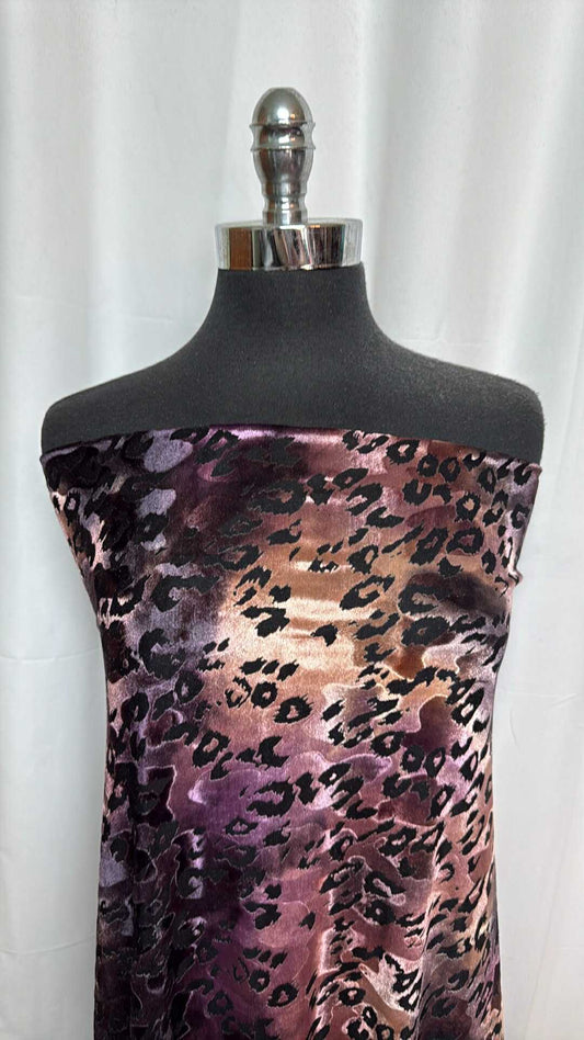 Animal Print - Velvet Burnout - 2 Yard Cut