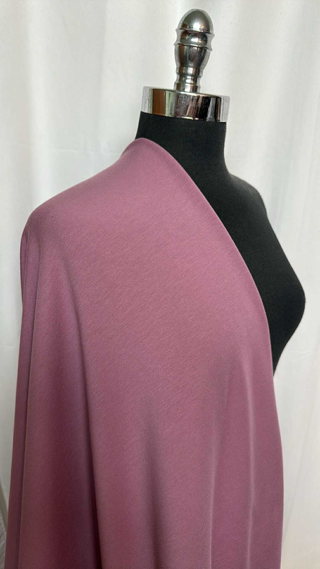 Rosewood - Bamboo/Cotton/Spandex Brushed French Terry - By the Yard