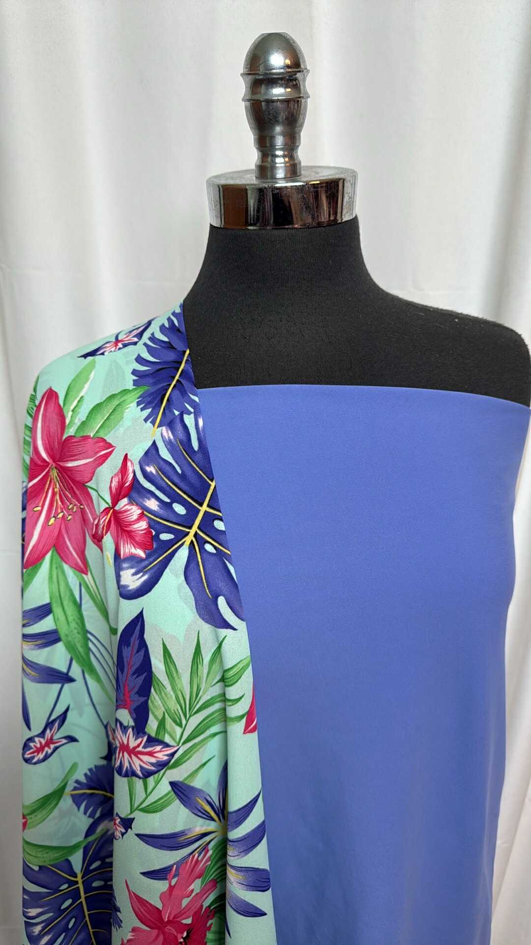 PERIWINKLE/TROPICAL BUNDLE : 2YD Periwinkle Yoga PF & 1+YD Tropical PWD : A27869
