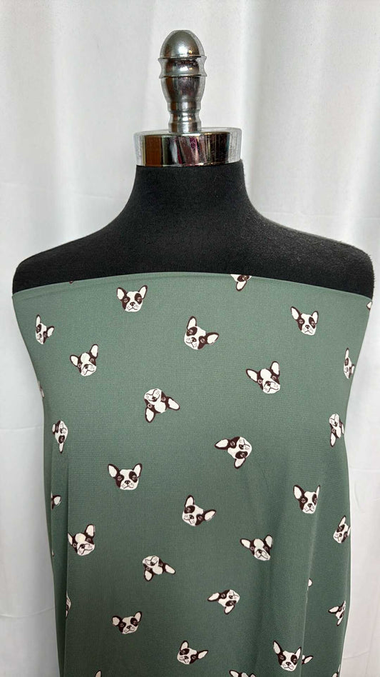 Sage Dogs - Poly Wool Dobby - 2 Yard Cut