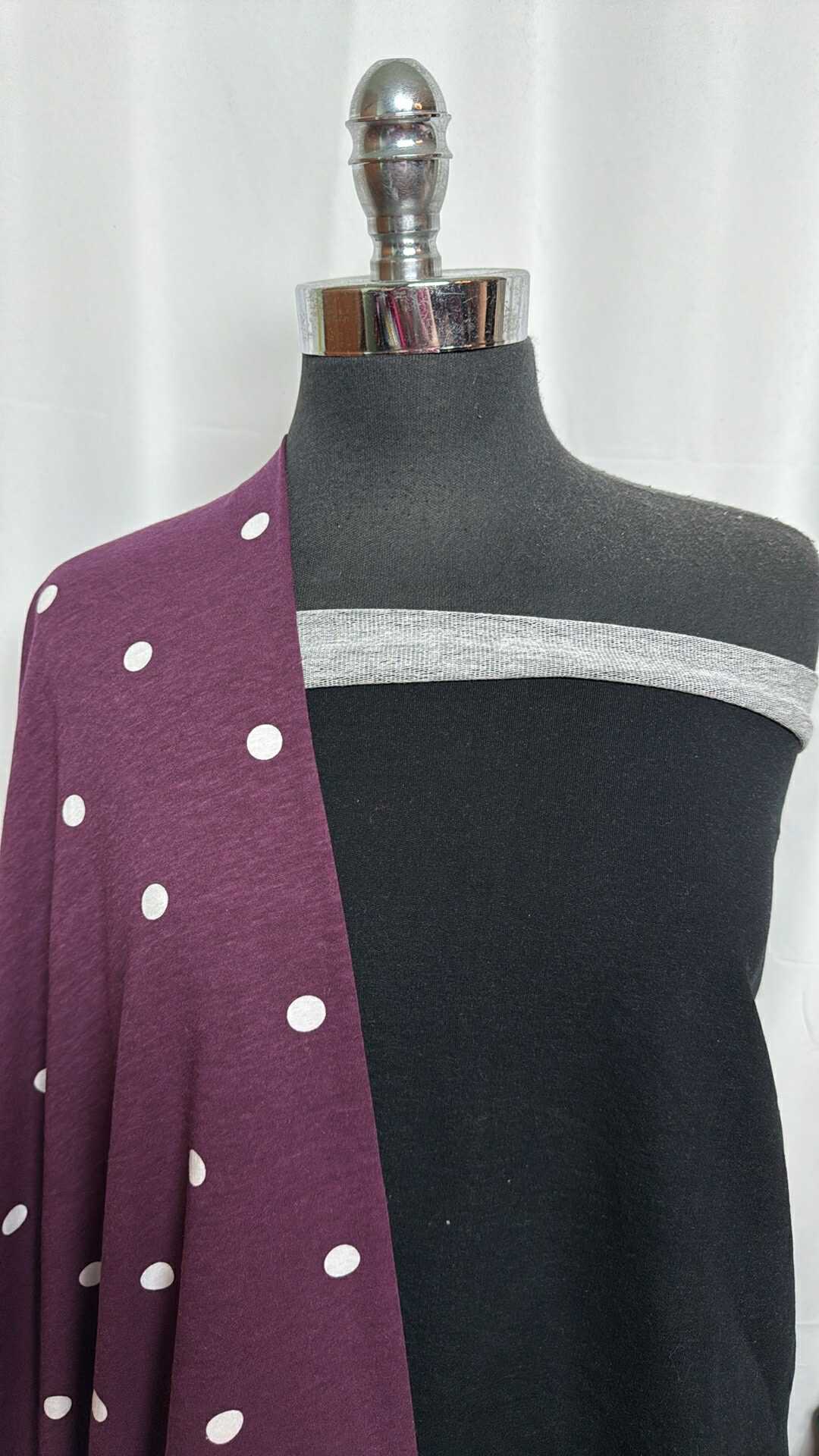 PLUM DOT/JEANS BUNDLE : 1YD Heavy C/S "Jeans" FT & 2YD Plum Dot C/S : A29015