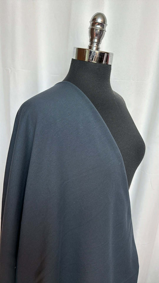 Solid Slate - Brushed Cotton/Modal/Spandex French Terry - 2 Yard Cut