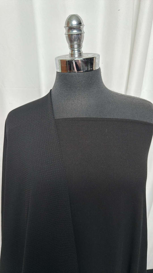 BLACK/BLACK MESH BUNDLE : 3YD Black Brushed PF & 2YD Black PF Mesh : A27196