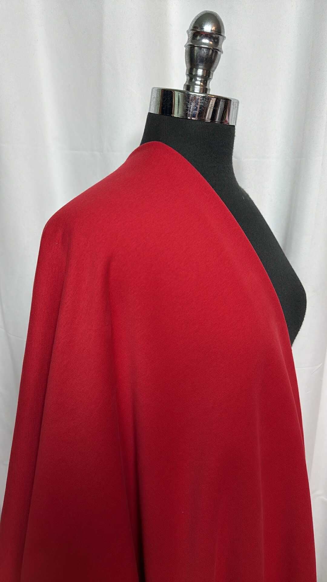 Bulldog Red - Cotton/Poly Peached-Face Sweatshirt Fleece - By the Yard