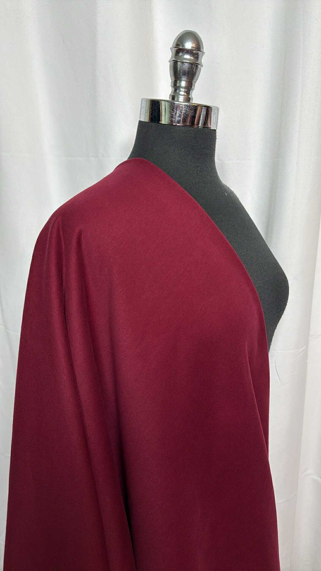 California Merlot - Cotton/Poly Peached-Face Sweatshirt Fleece - By the Yard
