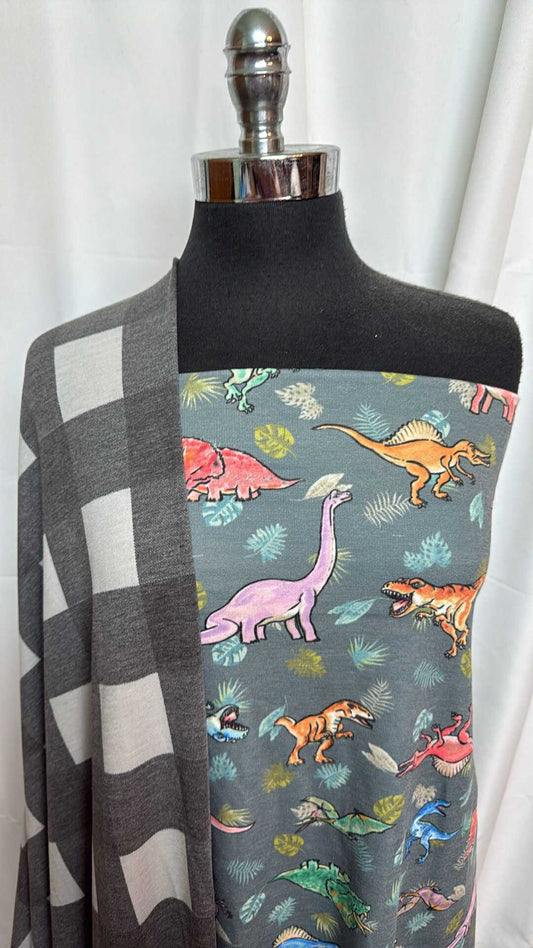 BUFFALO PLAID/DINOS BUNDLE : 2YD Dinos PRS FT & 2YD Buffalo Plaid PRS FT : A27654
