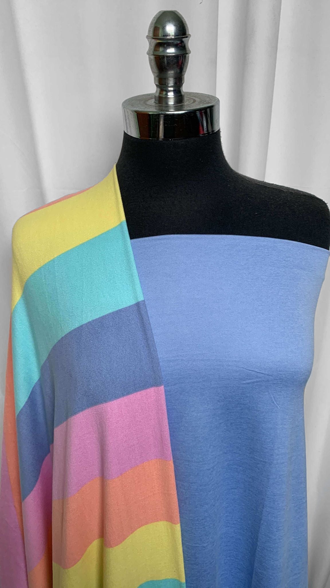 LIGHT BLUE/STRIPE BUNDLE : 2YD Wide Stripe Oakley SK & 1YD Light Blue Featherweight PF : A25590