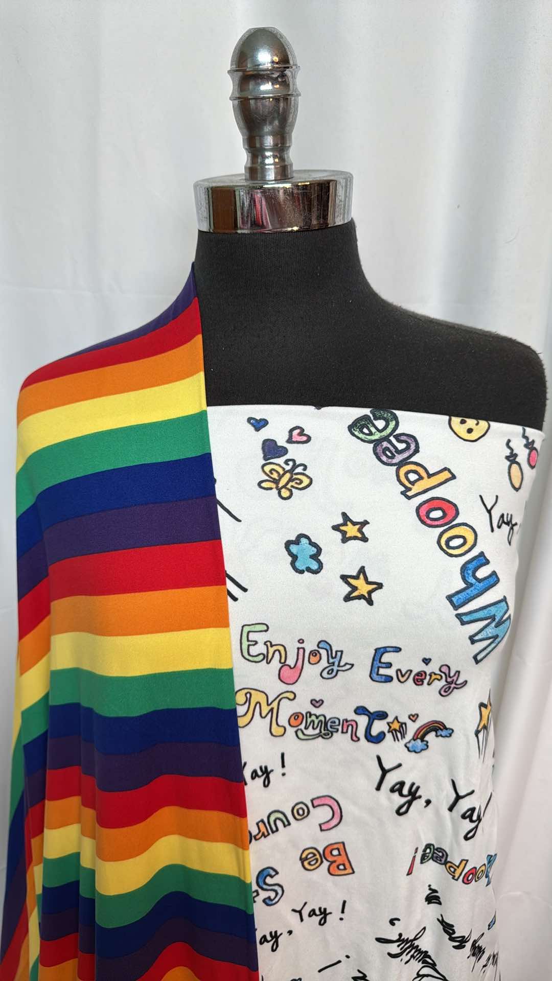 RAINBOW/WHITEBOARD BUNDLE : 2YD Rainbow Stripe DBP & 2YD Whiteboard DBP : A27367