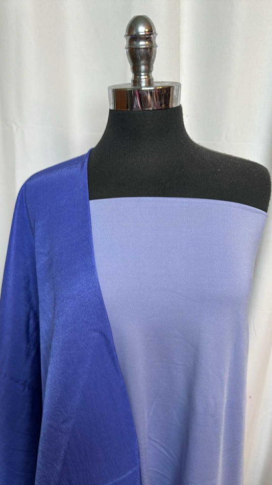 BLUE/PERIWINKLE BUNDLE : 1.5YD Periwinkle Brushed-Back PF & 2YD Blue Water-Resistant Woven : A28670