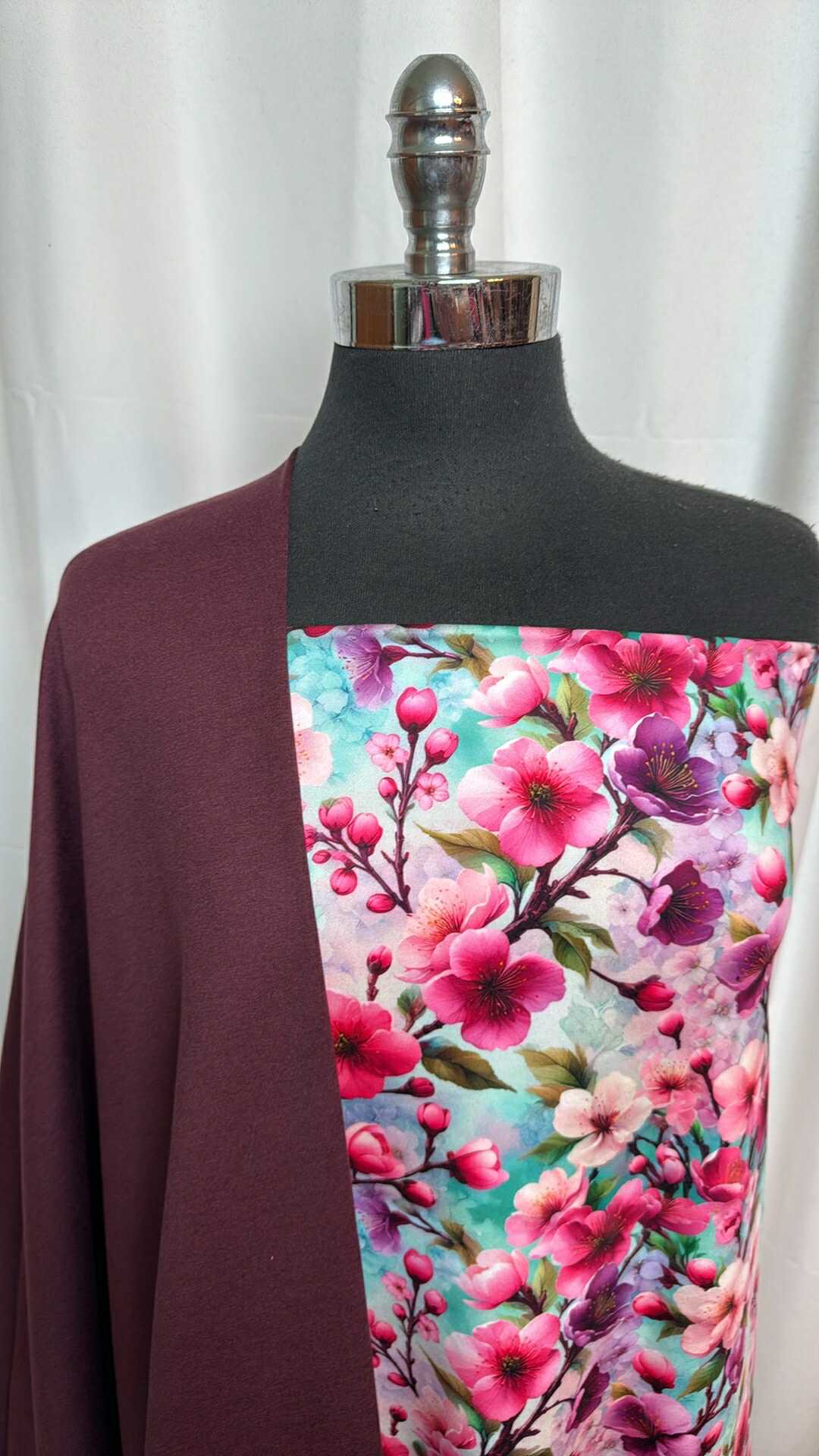 CHERRY BLOSSOM DREAMS BUNDLE : 2.5YD Cherry Blossom Dreams Peached PF & 2YD Solid Peached PF : A28724