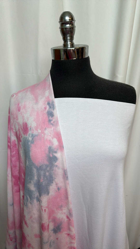 WHITE/TIE DYE BUNDLE : 2YD White PRS FT & 2YD Tie Dye PRS FT : A27507