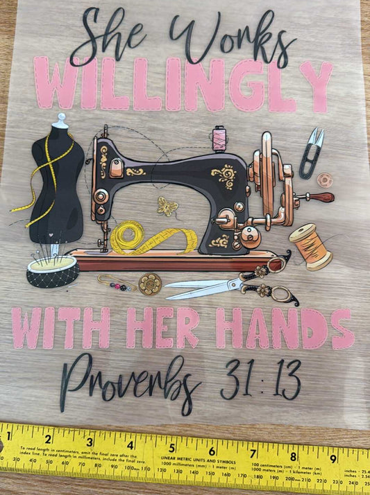 6 - Iron On Decal - Sold Individually