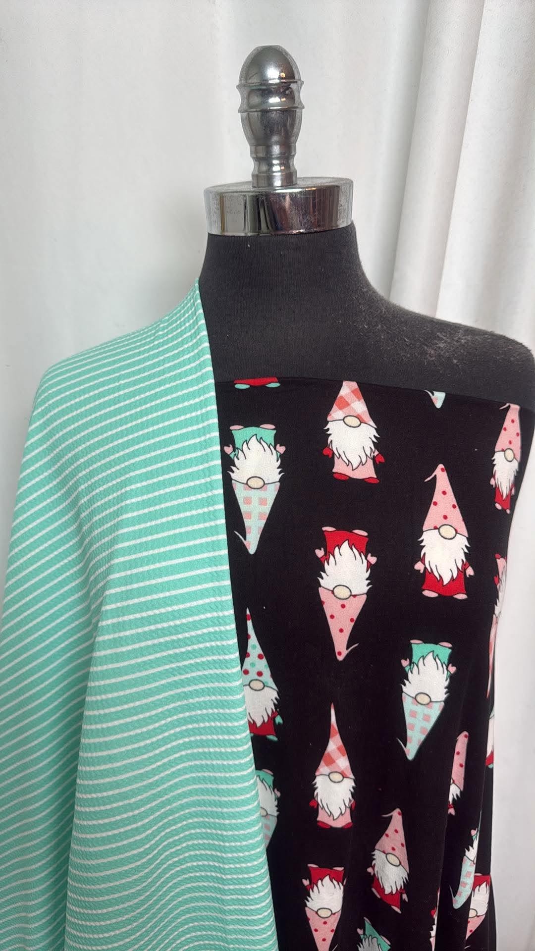 STRIPE/GNOMES BUNDLE : 1.5YD Gnomes DBP & 2YD Stripe Bullet : A30854