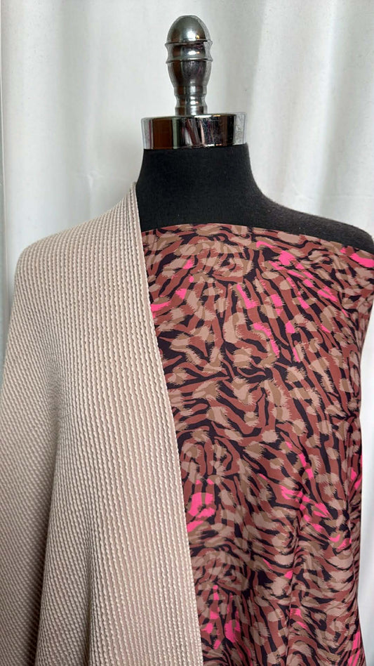 LEOPARD/URBAN RIB BUNDLE : 1+YD Leopard Yoga PF & 1YD Urban Rib : A29820