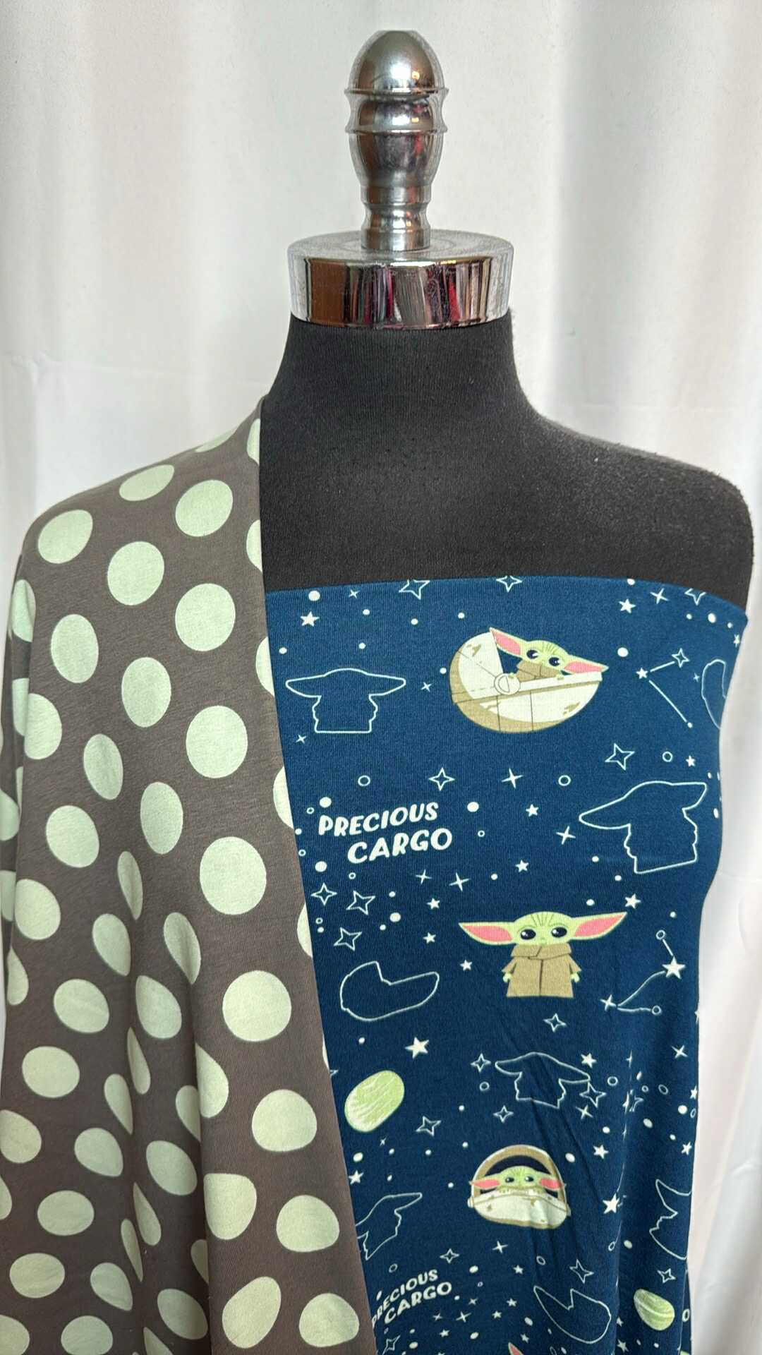 POLKA DOT/BABY CARGO BUNDLE : 1YD Polka Dot C/S & 1.5YD Baby Cargo Modal/Spandex : A28465