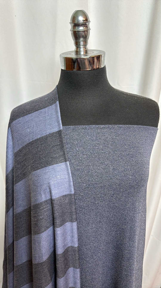 WIDE STRIPE/DENIM BUNDLE : 2YD Wide Stripe RSL PRS FT & 2YD P/S Denim (Vertical Line Flaw) : A27885