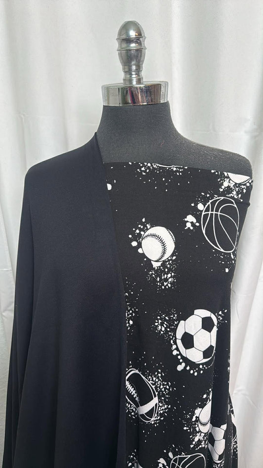 BLACK/SPORTS BUNDLE : 2.5YD Sports DBP & 2YD Black PF FT : A30355