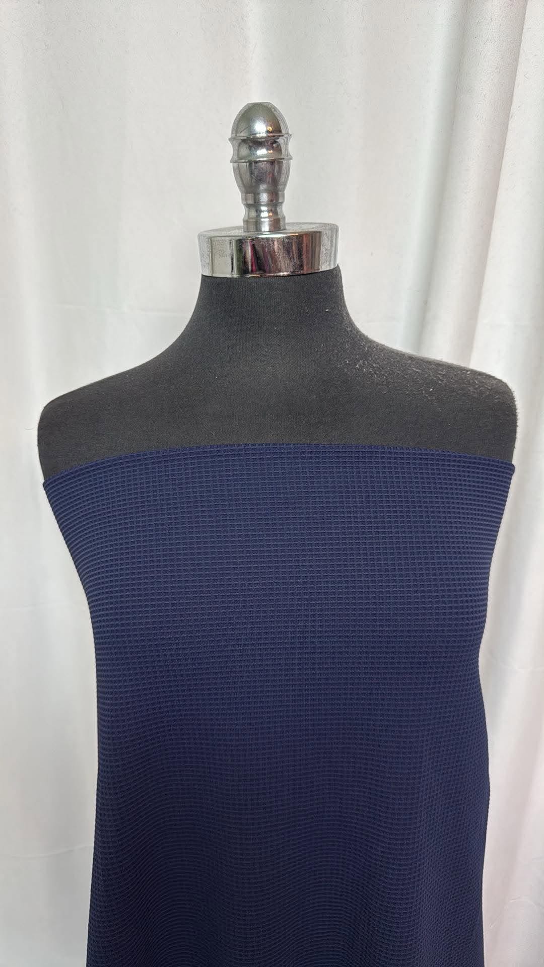 Navy - Heavy Textured Performance - 2 Yard Cut