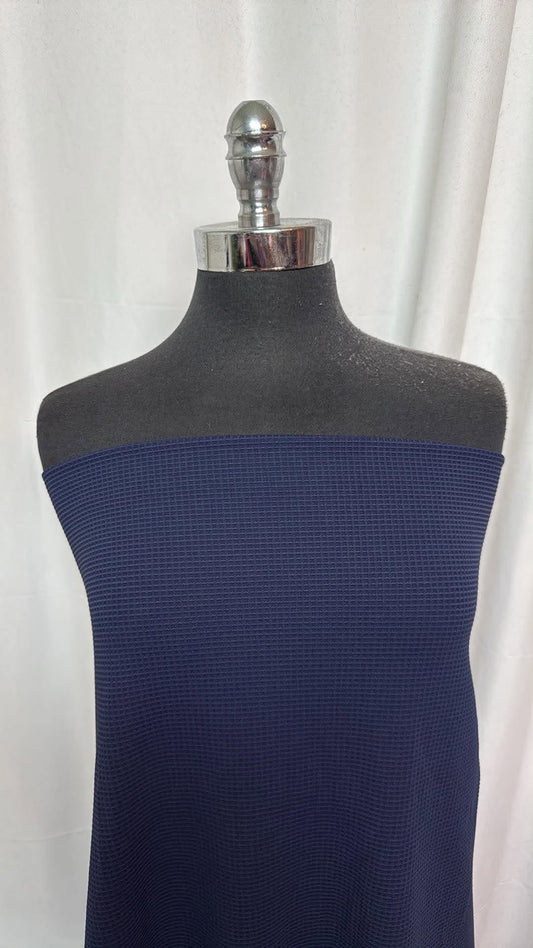 Navy - Heavy Textured Performance - 2 Yard Cut