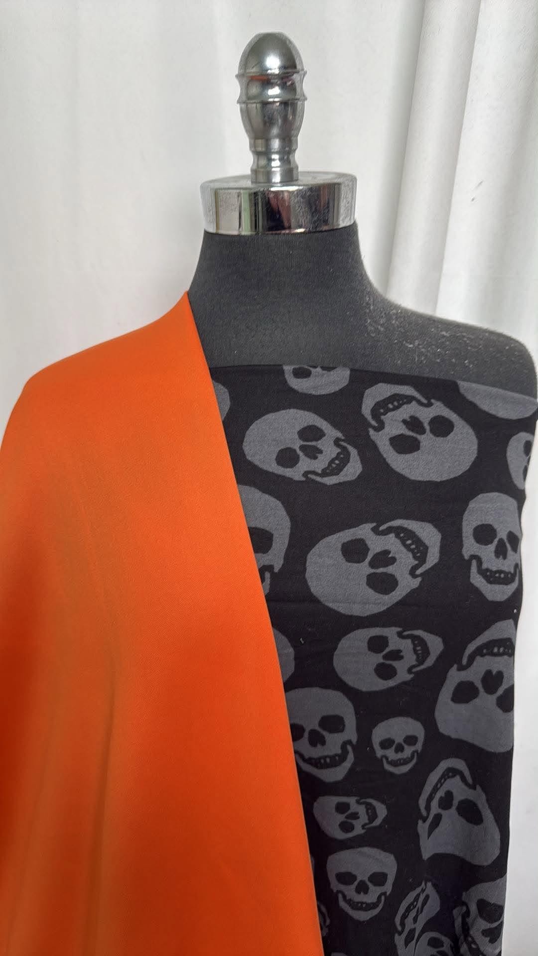 ORANGE/SKULLS BUNDLE : 1YD Skulls DBP & 2YD Orange Scuba : A30963
