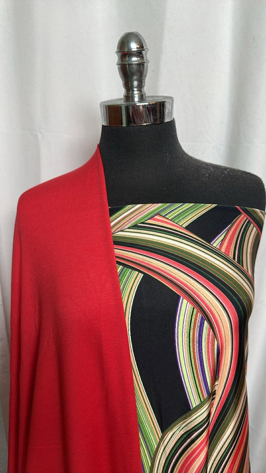 CORAL/LINES BUNDLE : 2YD Lines Yoga PF & 2YD Coral Baby PRS FT : A30014