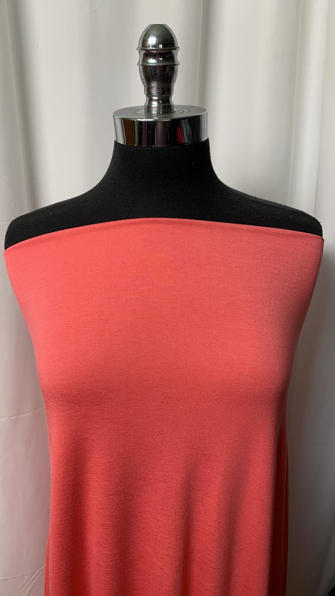 Coral - Bamboo Jersey - By the Yard
