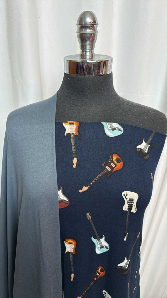 GREY/NAVY GUITARS BUNDLE : 2YD Navy Guitars DBP & 2YD Solid Grey DBP : A28375