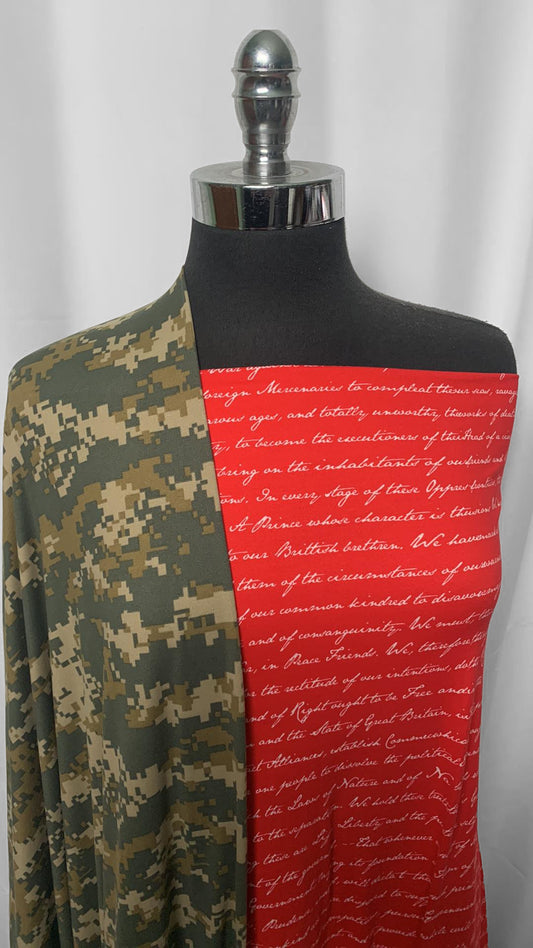 PATRIOTIC BUNDLE : 2YD Digi Camo DBP & 2YD Declaration DBP : A2477