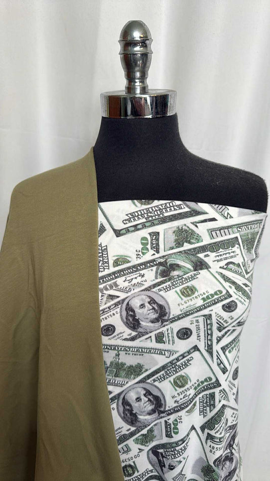 OLIVE/MONEY BUNDLE : 2YD Money DBP & 2YD Olive Brushed C/M FT : A29279