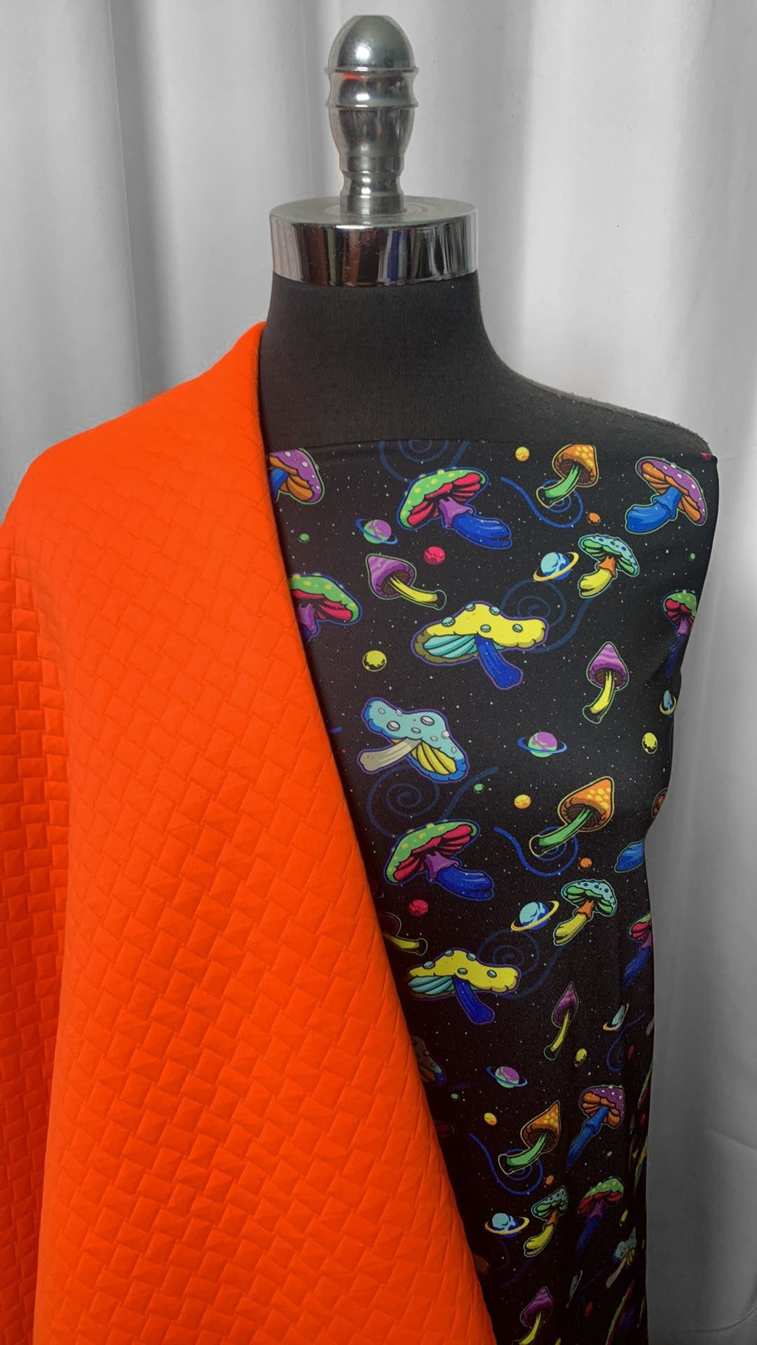 QUILTED/SHROOMS BUNDLE : 1YD Mushroom Yoga PF & 1YD Quilted : A2379