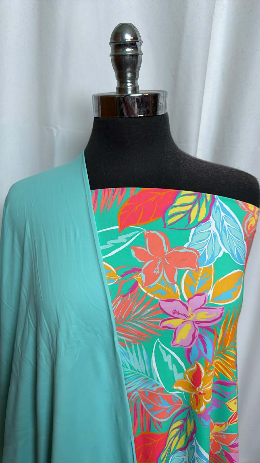 AQUA/FLORAL BUNDLE : 2YD Floral N/S Swim & 2YD Aqua N/S Swim : A29828