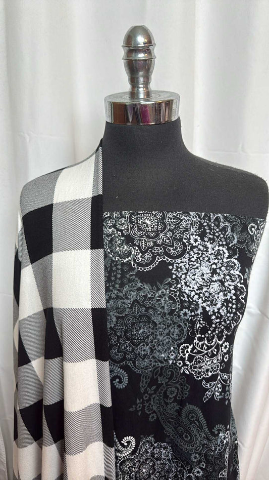 PLAID/PAISLEY BUNDLE : 2YD Paisley DBP & 2YD Buffalo Plaid Oakley SK : A27807