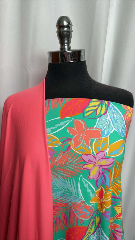 CORAL/FLORAL BUNDLE : 2YD Floral N/S Swim & 2YD Coral N/S Swim : A29829