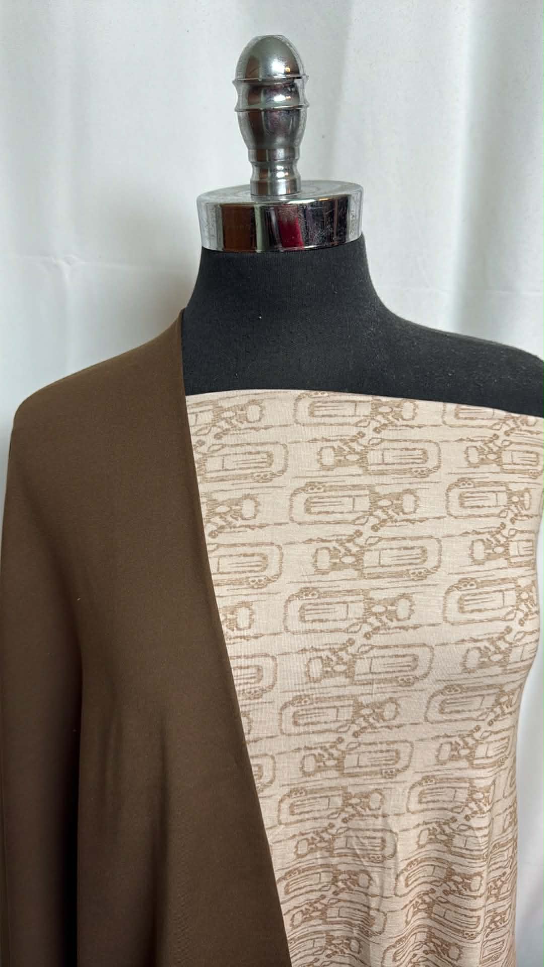 BROWN/STAR WARS BUNDLE : 2YD Star Wars Modal & 1YD Brown Mid-Weight Peached PF : A29719