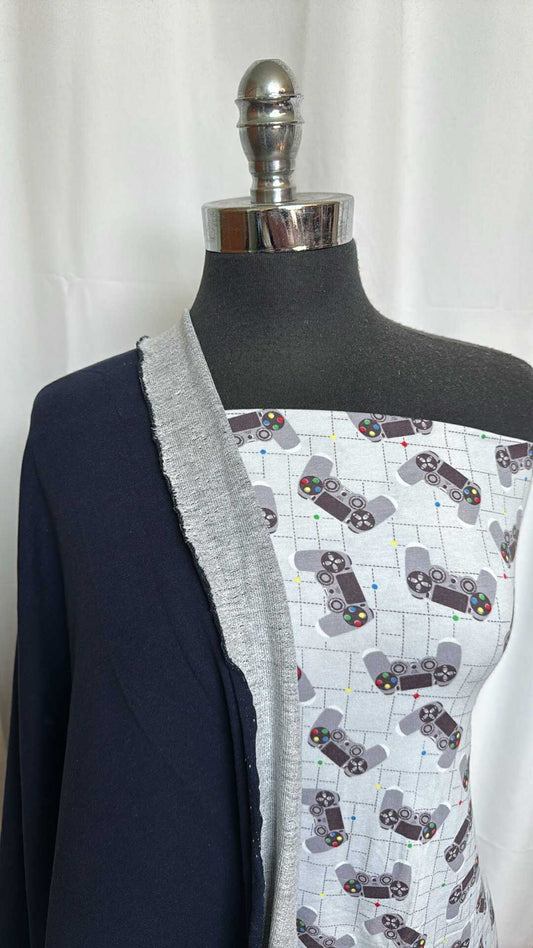 "DENIM"/CONTROLLERS BUNDLE : 2YD "Denim" Heavy C/S FT & 1YD Controllers Modal/Spandex : A28907