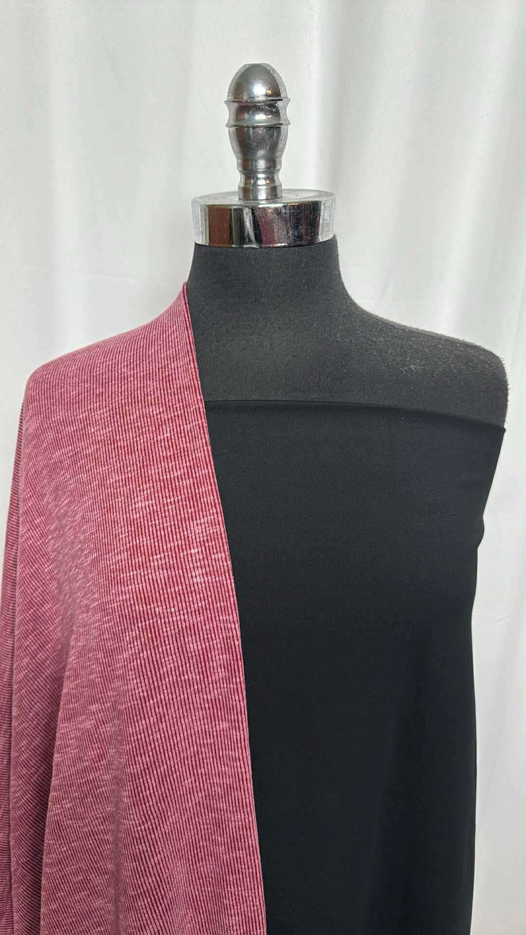 BLACK/BURGUNDY SANDWASH BUNDLE : 2YD Burgundy Sandwash Rib & 2YD Solid Black PF : A29268