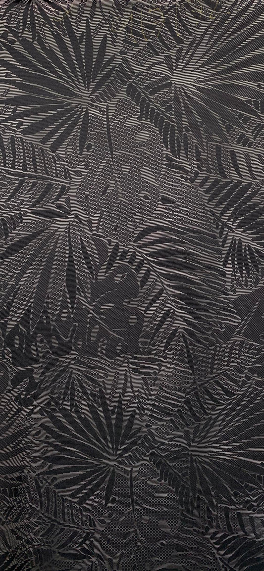 Black Tropical - Stretch Mesh - By the Yard