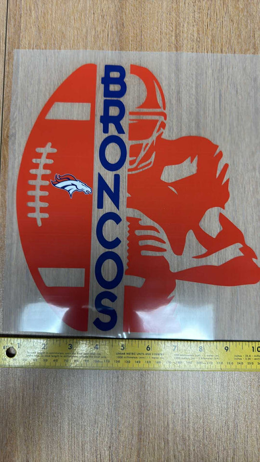 Broncos - Iron On Decal - Sold Individually